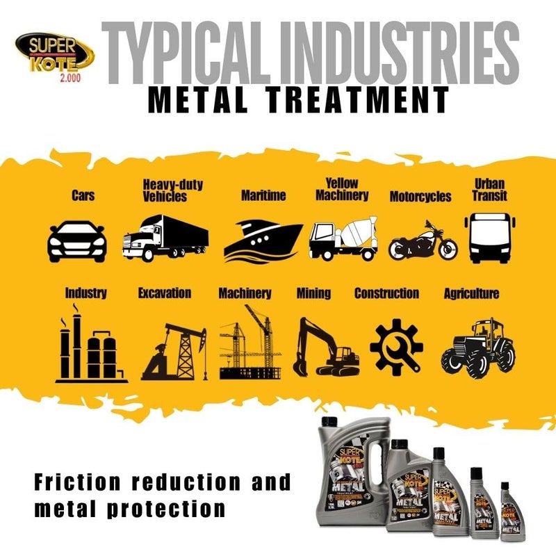 Superkote 2000 Engine Treatment SUPERKOTE 2000 / Metal Treatment/Super Lubricant/Heavy Duty/Anti Friction/Engine Metal Treatment/Lube/EP/Automotive/Cars / 8oz - Image 2